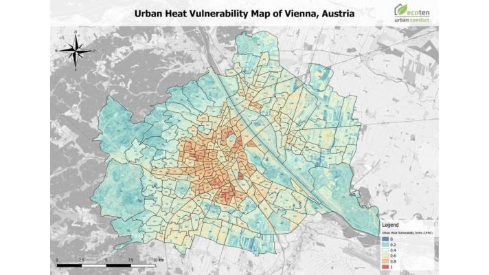 Češi vytvořili teplotní mapu pro Vídeň