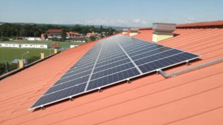 Prostějov: Fotovoltaická elektrátna na budově Sportcentra