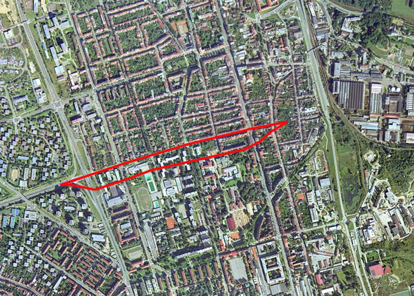 Zakreslení tunelů Dobrovského do územního plánu.