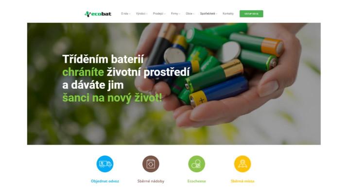 Informace o recyklaci baterií i praktický servis  přehledně a pohromadě na novém webu ECOBATu