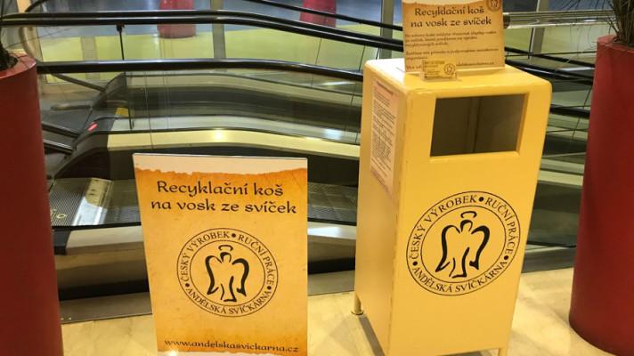 RECYKLAČNÍ KOŠ NA ZBYTKY VOSKŮ ZE SVÍČEK