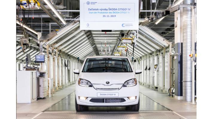 Zahájení sériové výroby modelu ŠKODA CITIGOe iV s bateriovým elektrickým pohonem