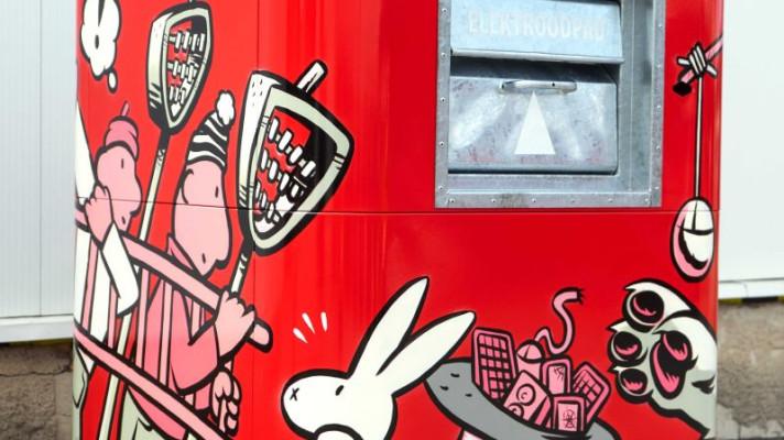 Nejoblíbenější streetartový kontejner na elektroodpad mají v Hradci Králové