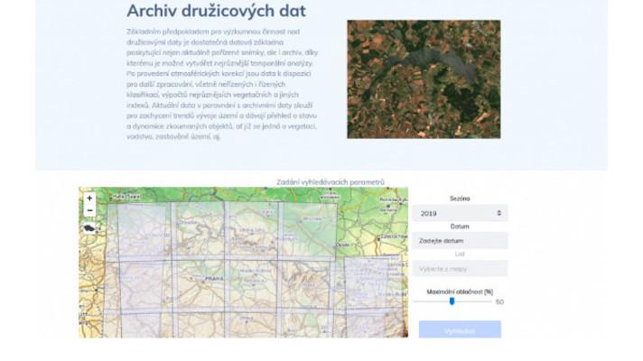Archiv družicových dat je dostupný pro veřejnost