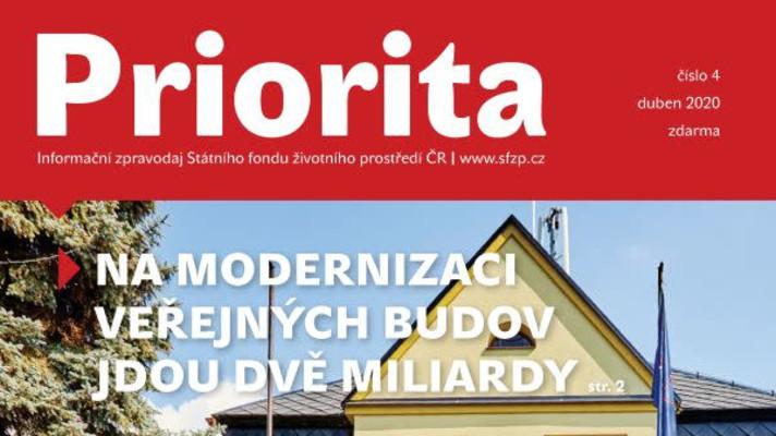Dubnová Priorita patří energetickým úsporám, vychází pouze elektronicky