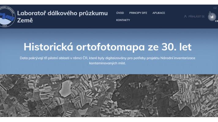 Historická ortofotomapa z let 1933 - 1938