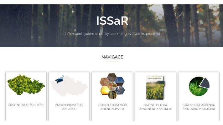 Nový design a rozšíření Informačního systému statistiky a reportingu životního prostředí