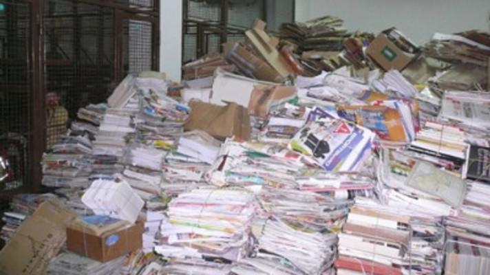 Školní sběr papíru, plastů a kovů v roce 2021
