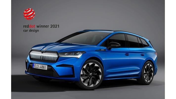 ŠKODA ENYAQ iV získala ocenění 'Red Dot' za vynikající produktový design