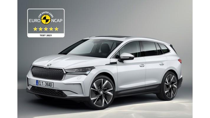 Nová ŠKODA ENYAQ iV získala pět hvězdiček v testu Euro NCAP