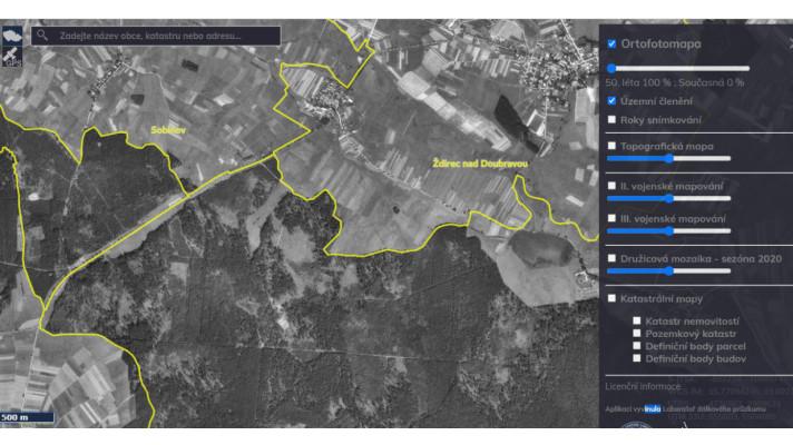 Nová mapová aplikace Rastrová data