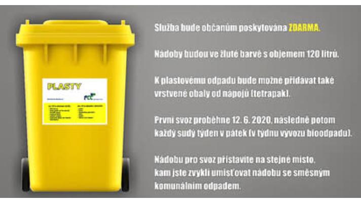 Štětí: Nádoby na plastový odpad pro rodinné domy