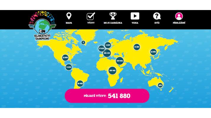 Během iniciativy Klimatičtí šampioni televizní stanice Cartoon Network splnily děti přes půl milionu environmentálních výzev