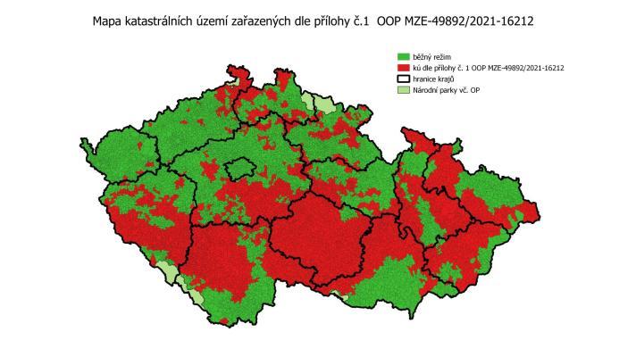 Ministerstvo zemědělství opět rozšířilo území červené zóny lesů. Pro majitele to znamená lepší podmínky při zvládání kůrovcové kalamity