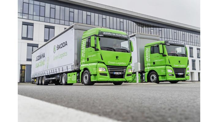 ŠKODA AUTO testuje v interní logistice elektrické tahače