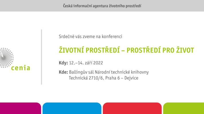 Program konference Životní prostředí - prostředí pro život 2022
