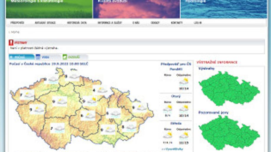 ČHMÚ přichází s inovací na svém výstražném webu