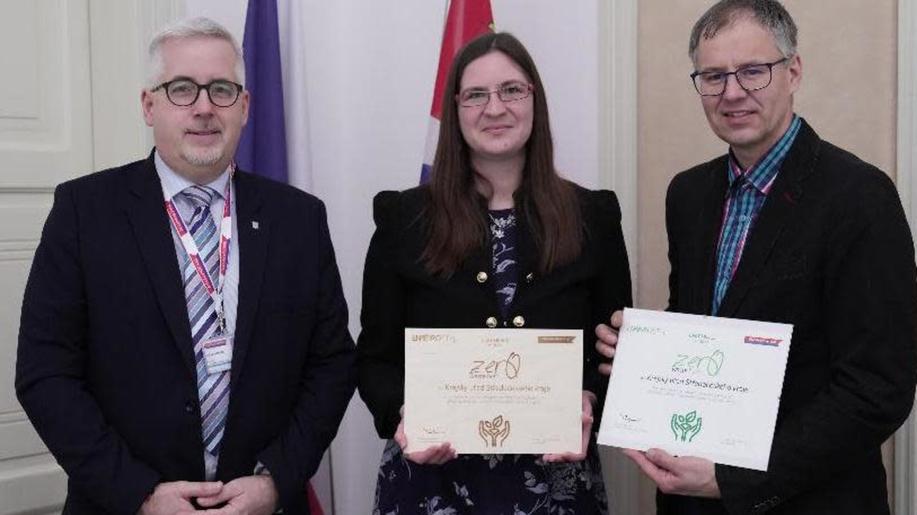 Krajskému úřadu Středočeského kraje byl udělen certifikát Zero Waste Hero