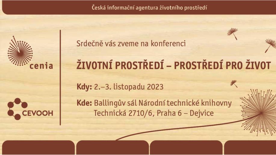 Program konference Životní prostředí - prostředí pro život