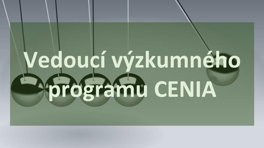 Nová pracovní pozice Vedoucí výzkumného programu CENIA