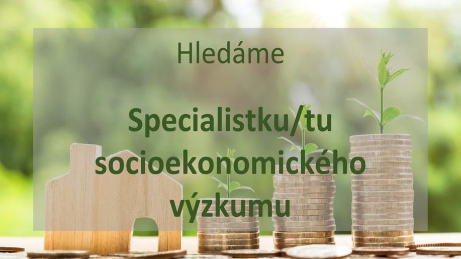 CENIA - Nová pracovní pozice Specialistka/ta socioekonomického výzkumu