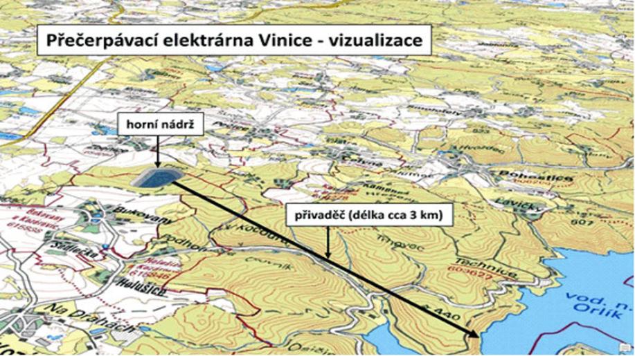 Šest lokalit vhodných pro stavbu přečerpávacích elektráren