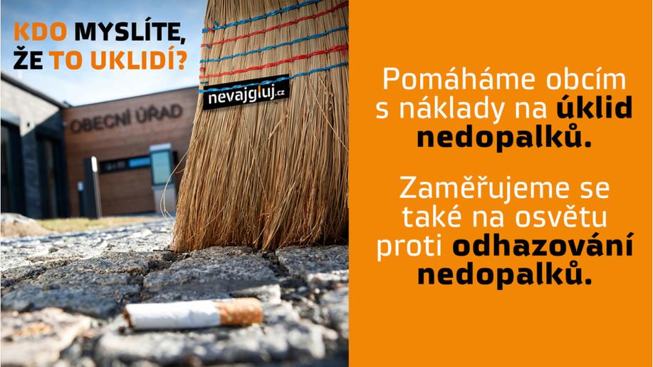 Obce mohou získat peníze na úklid nedopalků Obce mohou získat peníze na úklid nedopalků