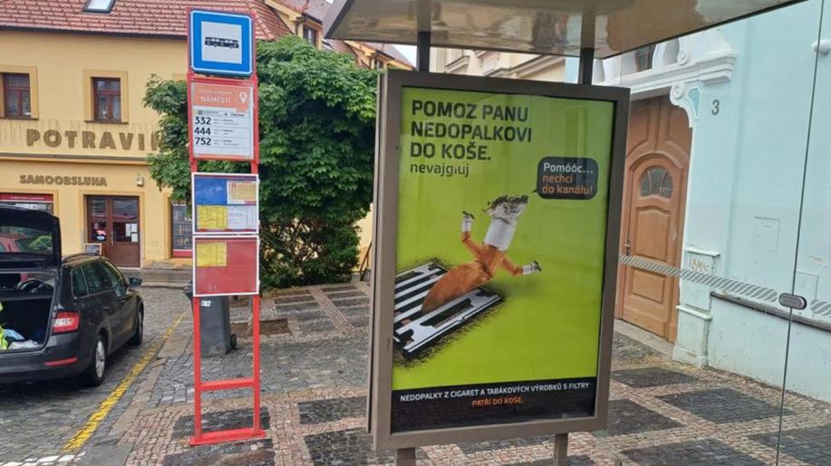 Kampaň NEVAJGLUJ: Pan Nedopalek varuje před házením nedopalků do kanálů