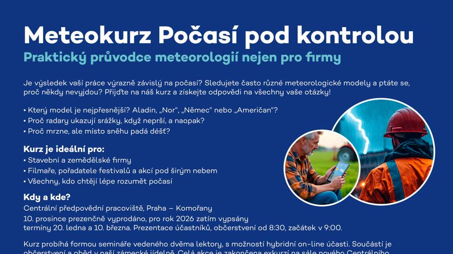 Druhý běh Meteokurzu s názvem Počasí pod kontrolou