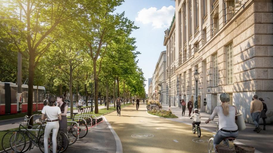 Vídeň pokračuje v cyklistické expanzi. Promění se i slavná Ringstrasse