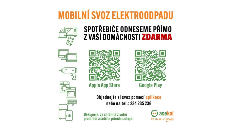 Březnový mobilní svoz elektroodpadu ASEKOL
