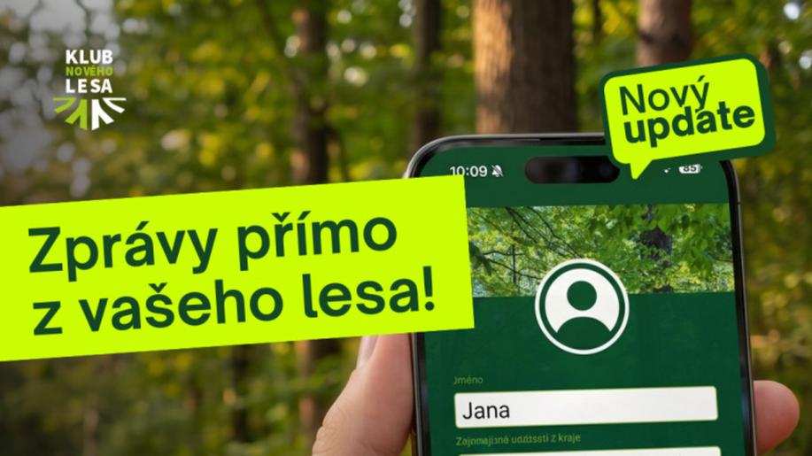Letní dárek od Lesů ČR veřejnosti: Zpravodajství z regionů nově v mobilní aplikaci Klub nového lesa