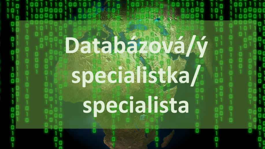 Nová pracovní pozice Databázová/ý specialistka/specialista