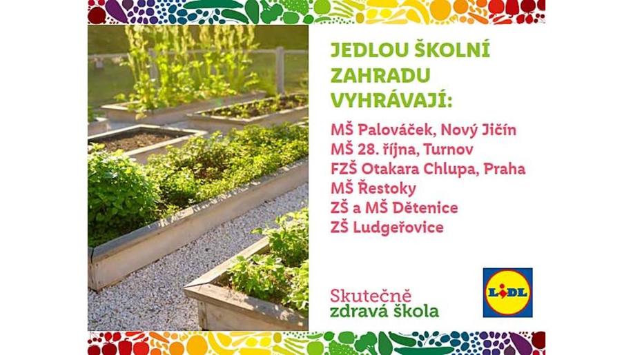 Díky podpoře společnosti Lidl byla v Řestokách u Chrudimi otevřena první ze šesti jedlých školních zahrad