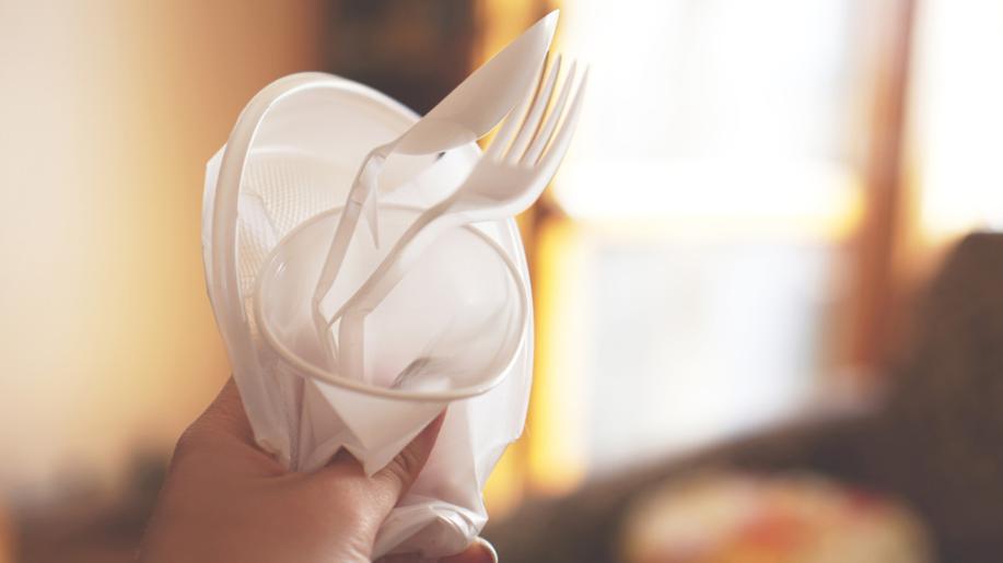 Anglie zakazuje používání jednorázových plastových příborů a talířů