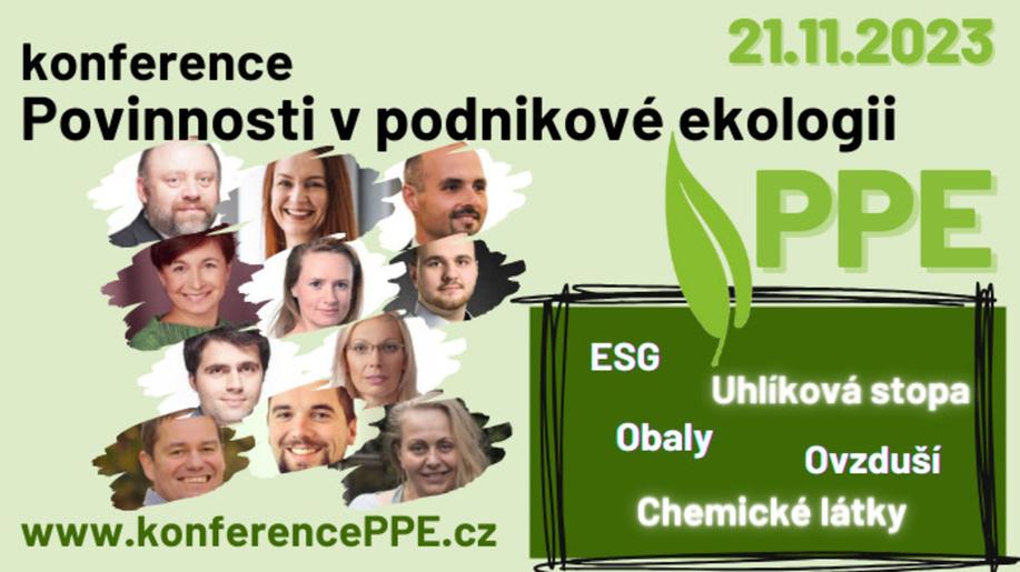 Konference PPE: Letos i ESG a uhlíková stopa!